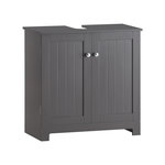 SOBUY SoBuy - Meuble Sous-vasque à deux portes - Classique - BZR18. Coloris disponibles : Blanc, Gris