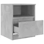 VIDAXL Table de chevet Gris beton 40x40x50 cm Agglomere