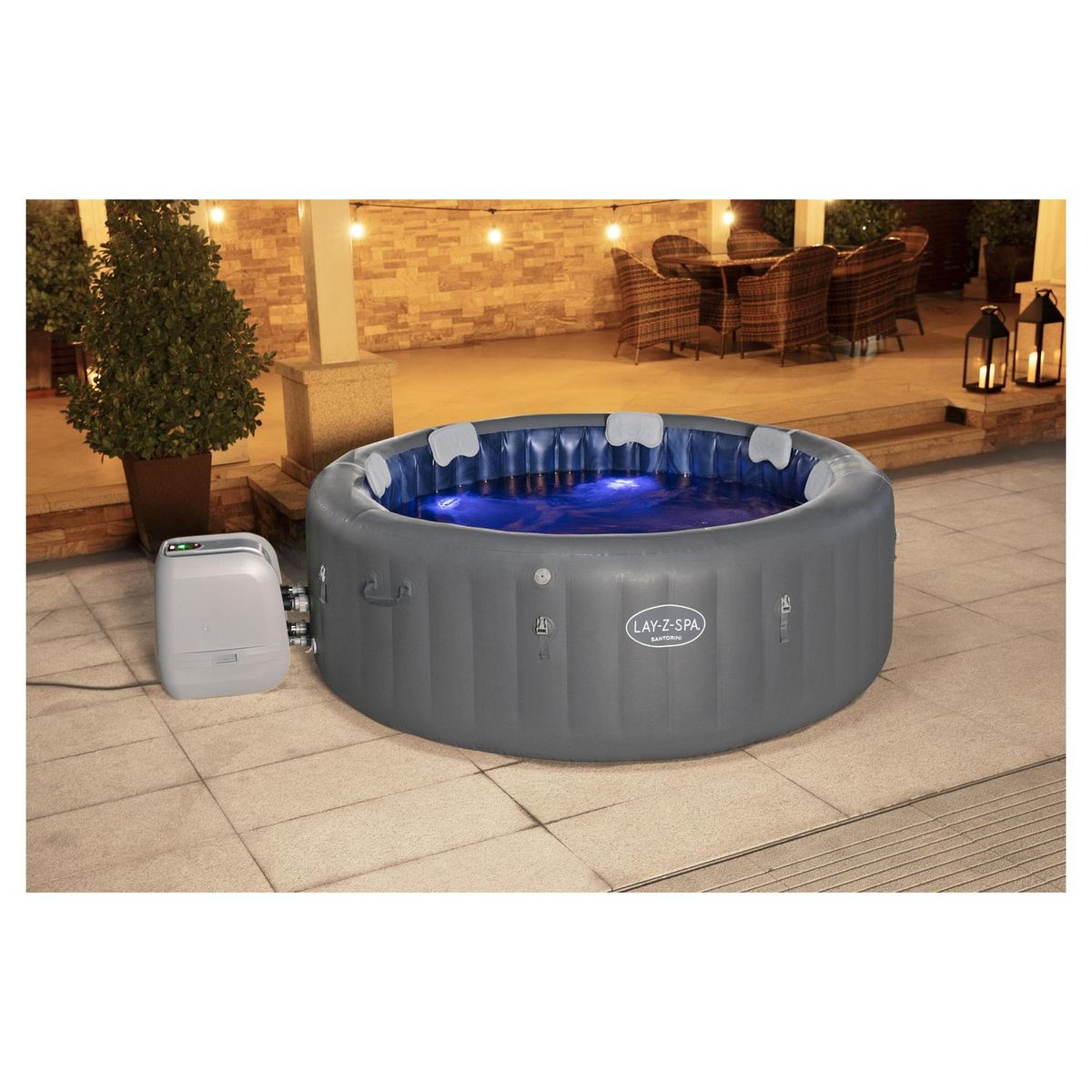 BESTWAY Spa gonflable rond - 5/7 personnes - 216x80cm SANTORINI