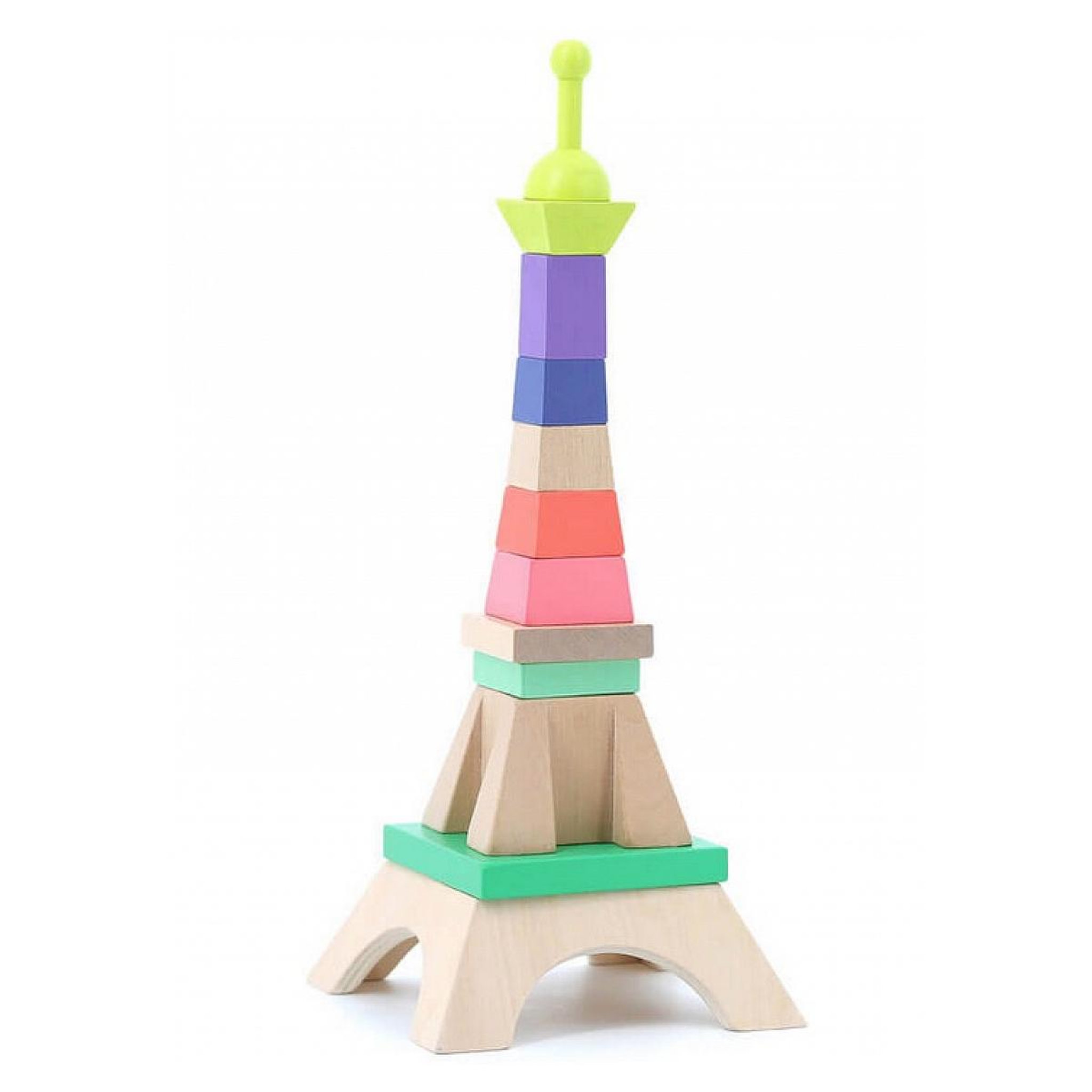Voir la diapositive 2 : Vilac jouet empilable la Tour Eiffel