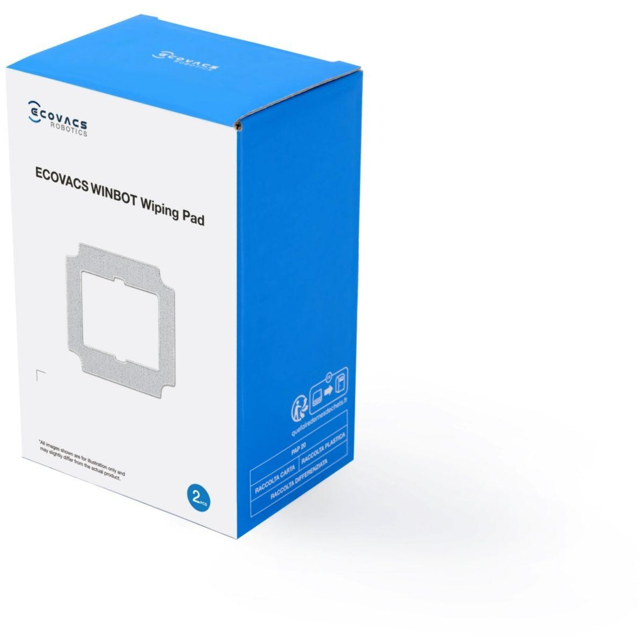 Voir la diapositive 2 : ECOVACS Lingettes et serpillères pour winbot mini 2 x2