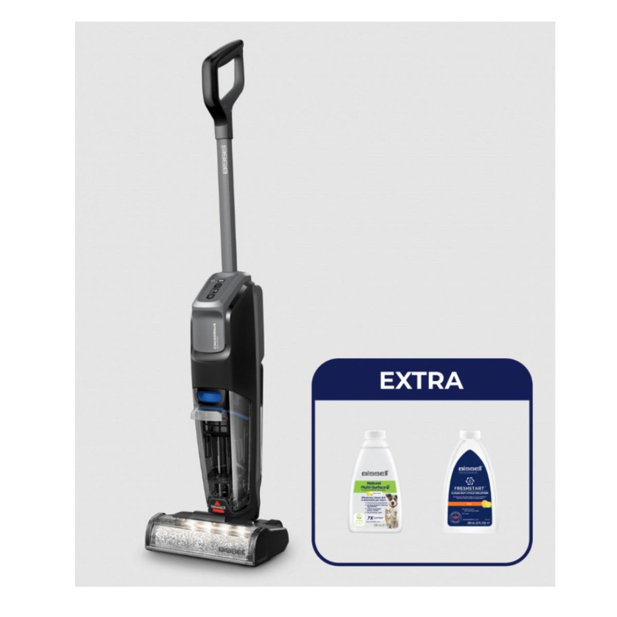 Voir la diapositive 2 : BISSELL Aspirateur laveur rechargeable 25.9v noir/bleu cobalt - 4006n