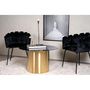 Voir la diapositive 4 : Paris Prix Table Basse Design  Ystad  80cm Noir & Or