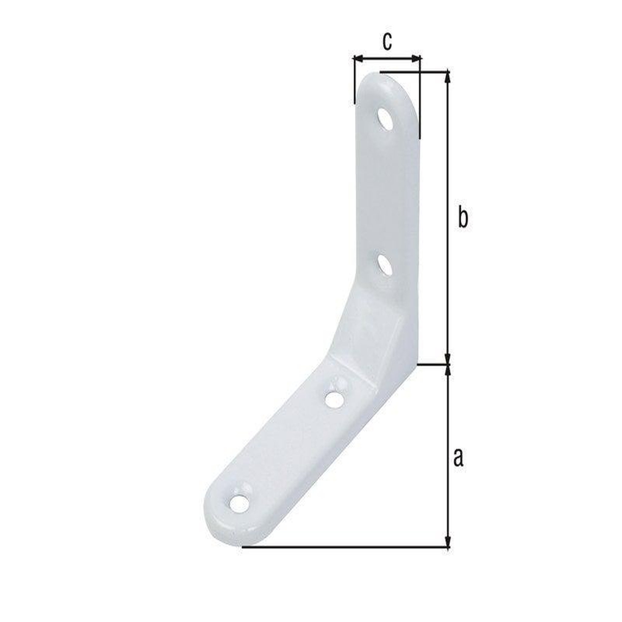 CENTRALE BRICO Equerre Chaise Galva 75X75X20 Blanc
