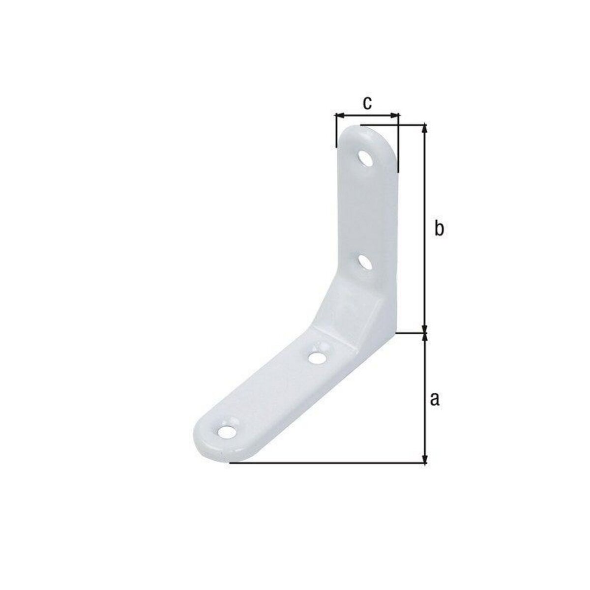 CENTRALE BRICO Equerre Chaise Galva 75X75X20 Blanc