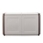 Voir la diapositive 6 : INTEC Coffre de Rangement Extérieur 230L Malle de Jardin Beige/Taupe 96 x 53 x H57cm Poignées de transport INTEC