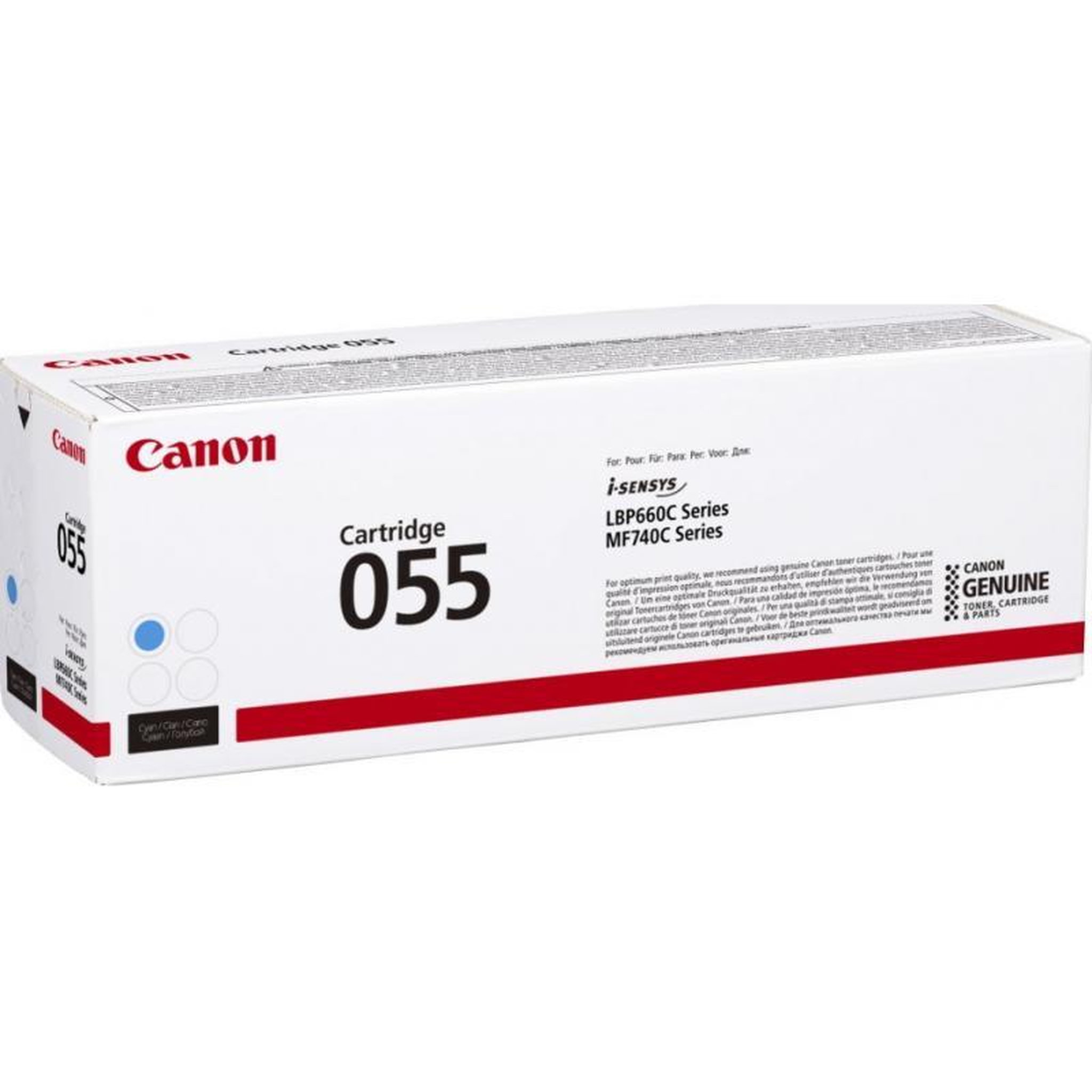 Voir la diapositive 2 : Canon Canon Cartridge 055 Cyan (3015C002)