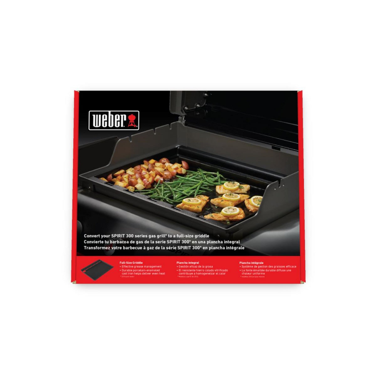 Weber Plancha pour barbecue grand format pour spirit 3 bruleurs