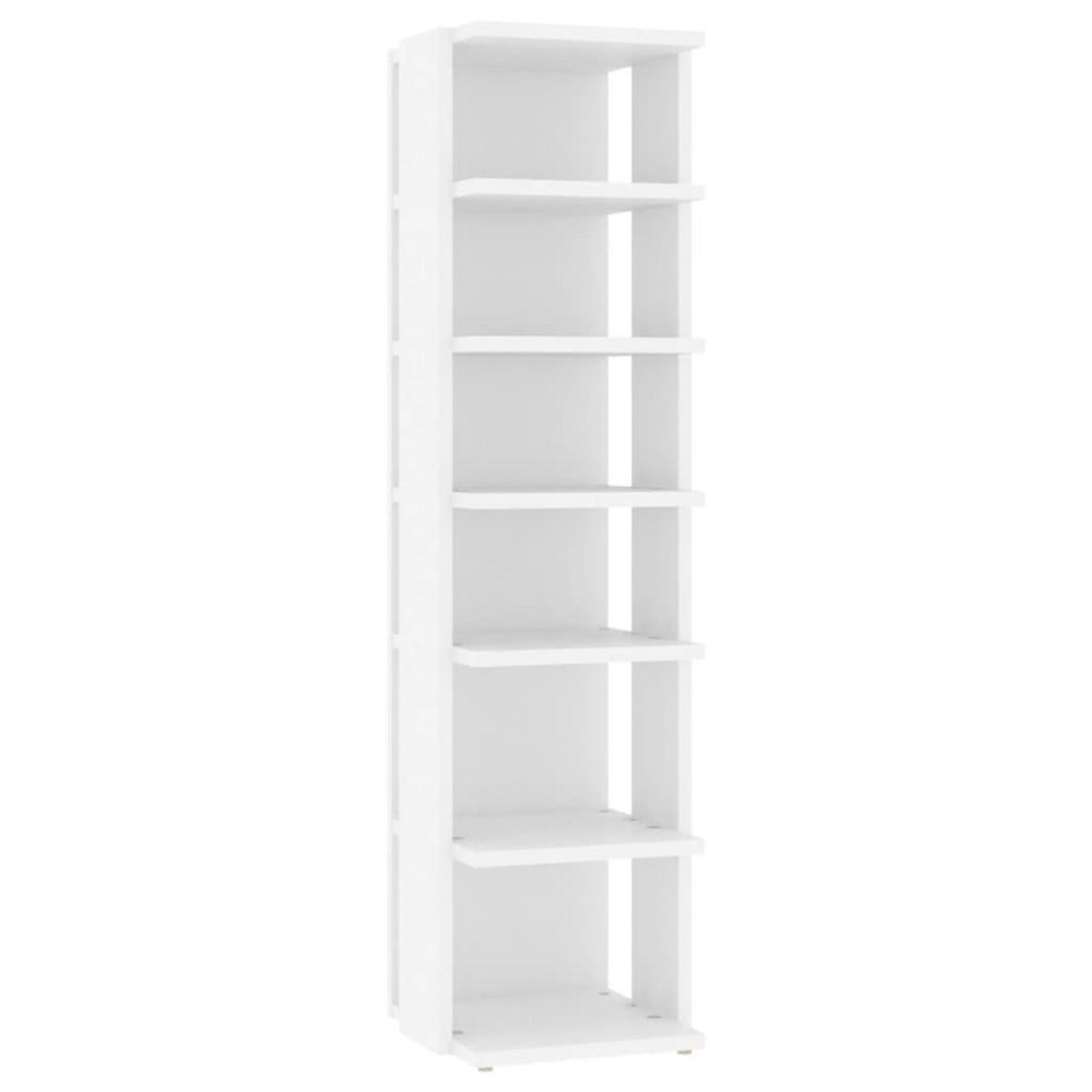 VIDAXL Armoires a chaussures 2 pcs Blanc 27,5x27x102cm bois ingenierie