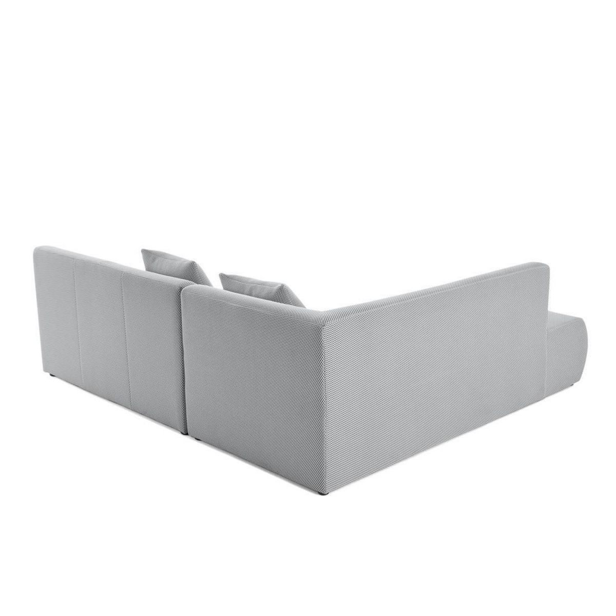 LISA DESIGN Onyx - canapé modulable d'angle gauche - 5 places - en tissu mailles 3d