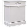 Voir la diapositive 6 : VIDAXL Armoire a chaussures Blanc 50 x 28 x 58 cm Bois de Paulownia