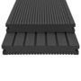 Voir la diapositive 2 : VIDAXL Panneaux de terrasse solides et accessoires WPC 10 m^2 4 m Noir