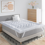 Voir la diapositive 2 : ID MARKET Surmatelas 140x190 CM SACHA 7 zones de confort épais et moelleux 600 gr