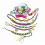  Clementoni Crazy Chic - Coffret création de bracelets de l'amitié - Perles et fils - Des 7ans