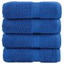 Voir la diapositive 1 : VIDAXL Serviettes de visage de qualité supérieure SOLUND 4 pcs bleu