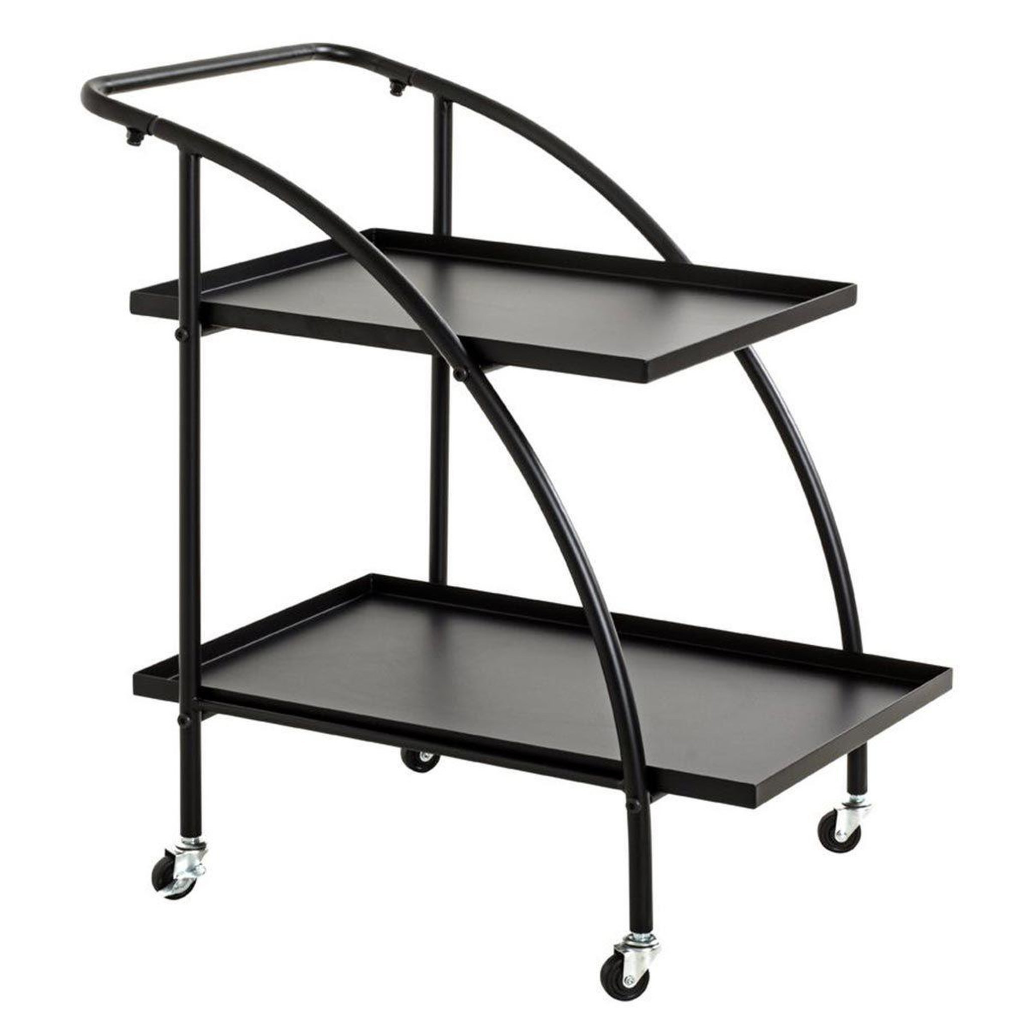 Paris Prix Desserte de cuisine design  roulettes  71cm noir