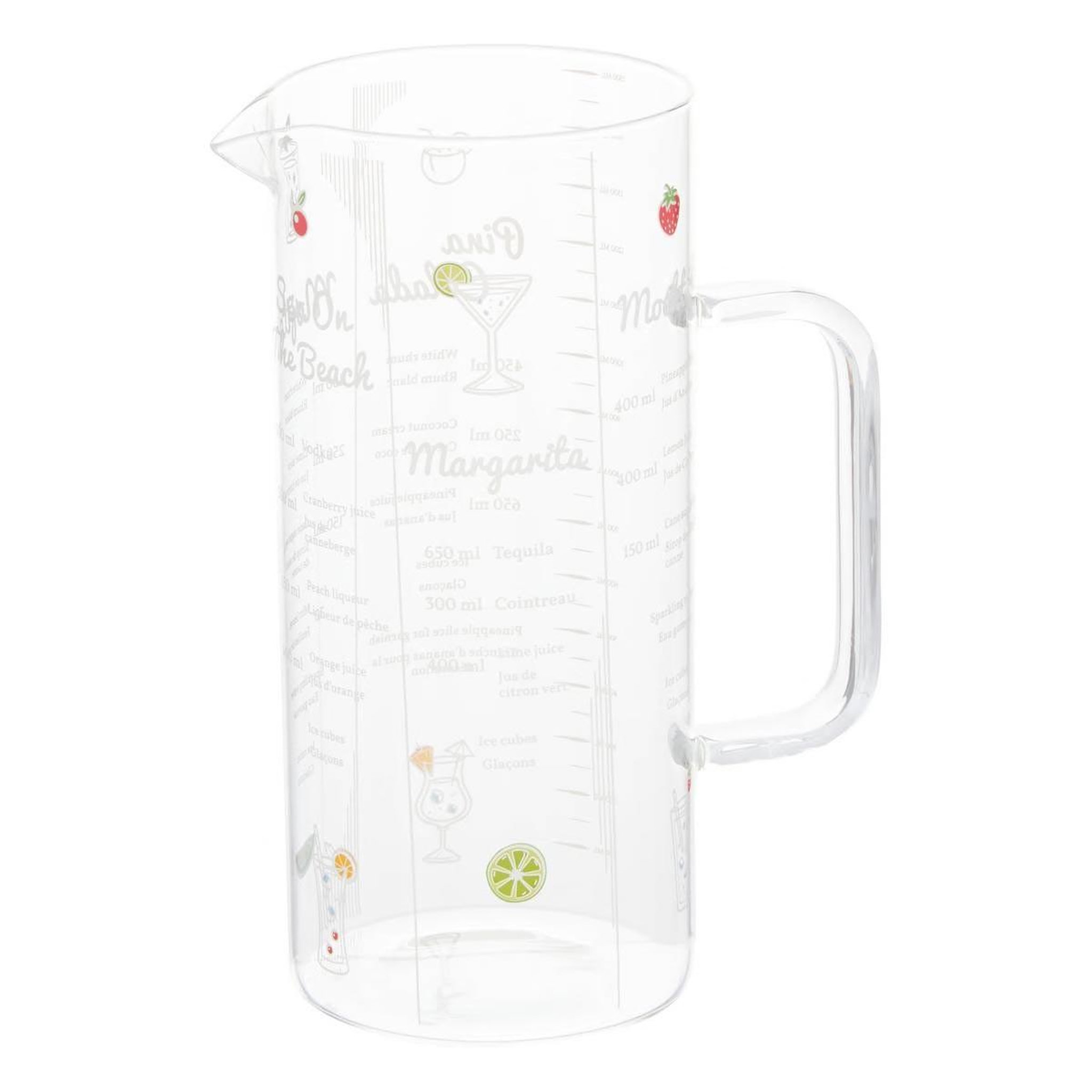 SECRET DE GOURMET Pichet à cocktail  stella  1,5l transparent