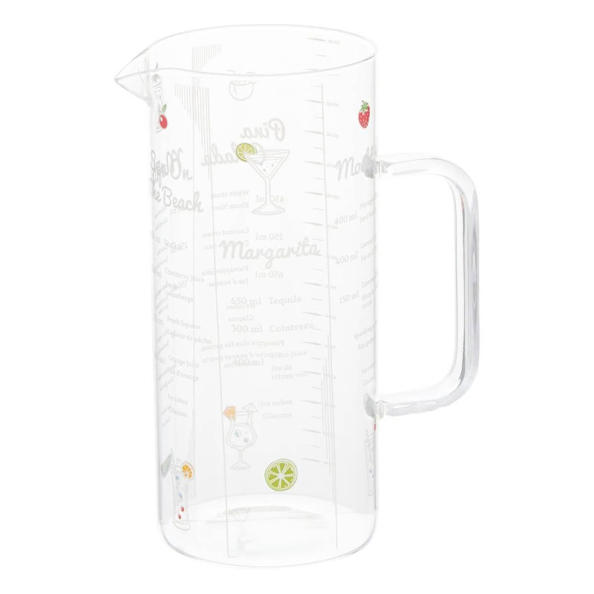 SECRET DE GOURMET Pichet à Cocktail  Stella  1,5L Transparent
