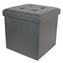 Voir la diapositive 1 : Paris Prix Pouf & Coffre de Rangement  Home Factory  38cm Gris
