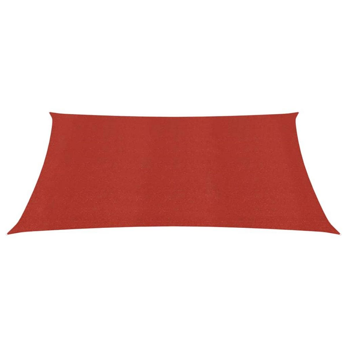 VIDAXL Voile d'ombrage 160 g/m^2 Rouge 3,6x3,6 m PEHD