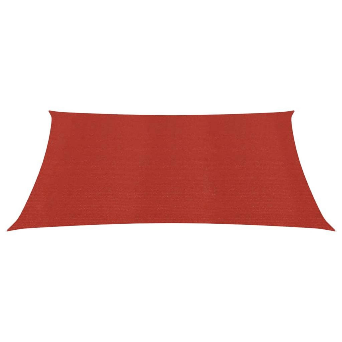 VIDAXL Voile d'ombrage 160 g/m^2 Rouge 3,6x3,6 m PEHD