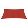 Voir la diapositive 3 : VIDAXL Voile d'ombrage 160 g/m^2 Rouge 3,6x3,6 m PEHD