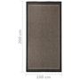 Voir la diapositive 6 : VIDAXL Tapis a tissage plat d'exterieur 100x200 cm Marron fonce