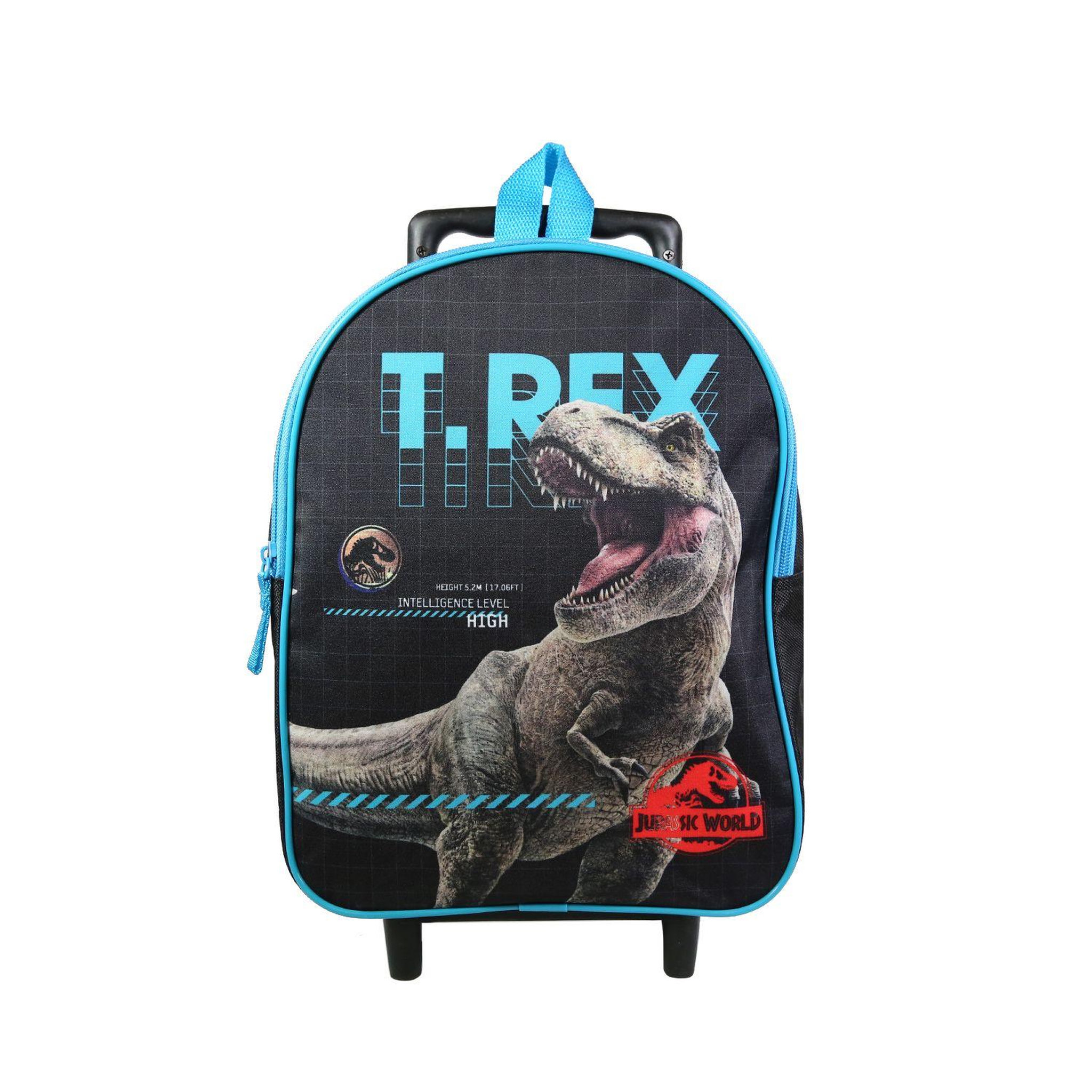 Bagtrotter BAGTROTTER Sac à dos à roulettes 31 cm maternelle Jurassic World Noir T-Rex