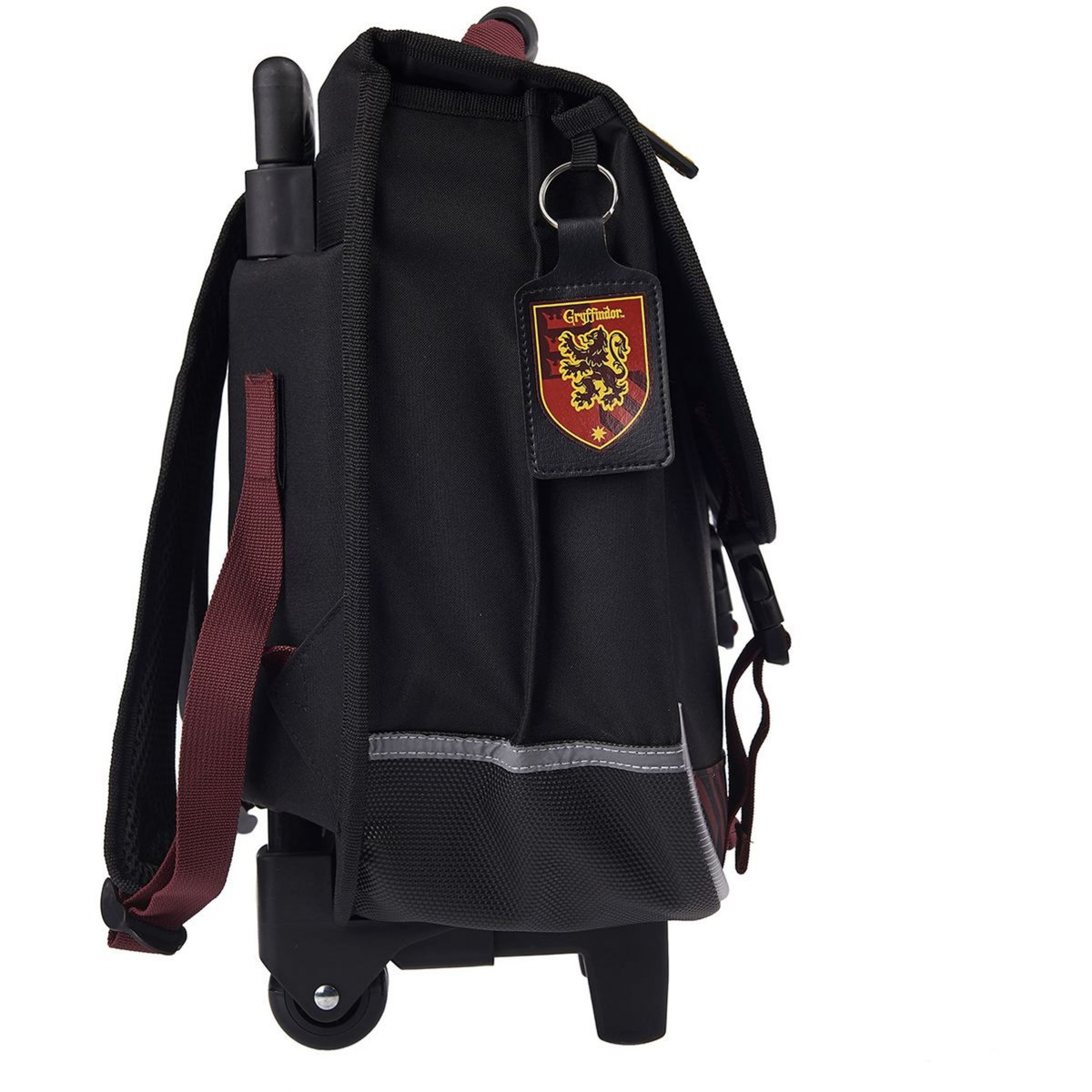 Cartable à roulettes 38 cm CP/CE1/CE2 noir et bordeaux HARRY POTTER