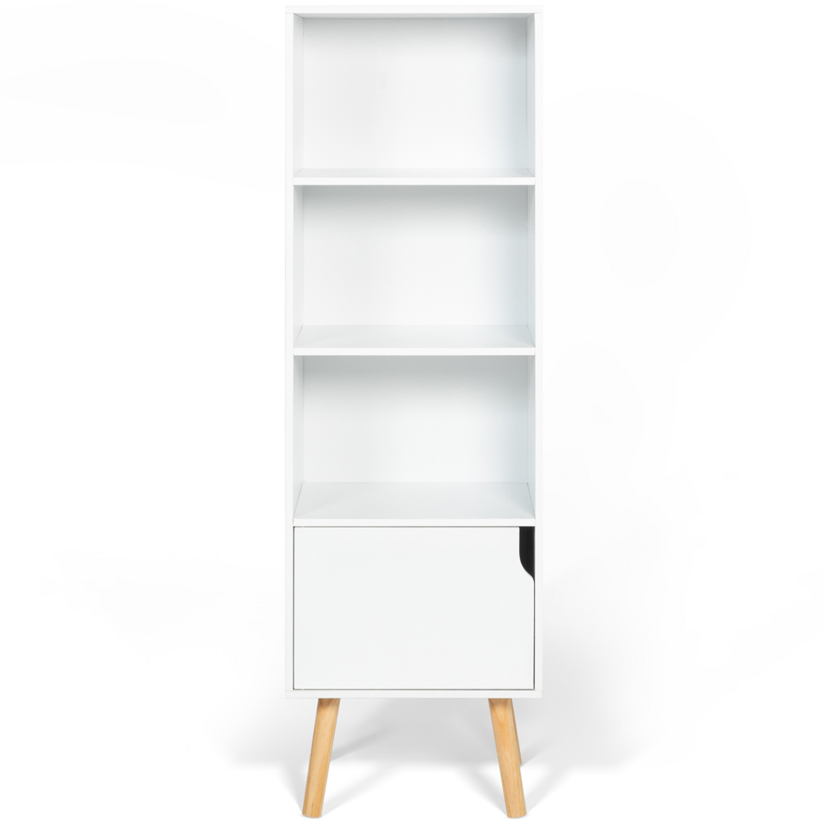 ID MARKET Bibliothèque étagère EMMIE scandinave blanc