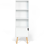 Voir la diapositive 3 : ID MARKET Bibliothèque étagère EMMIE scandinave blanc