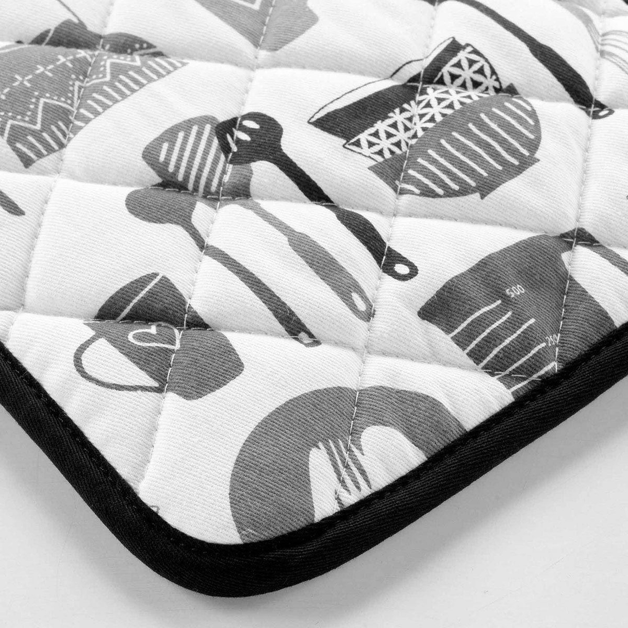 Voir la diapositive 2 : Douceur d'Intérieur Manique de cuisine avec silicone  kitchen  19cm noir