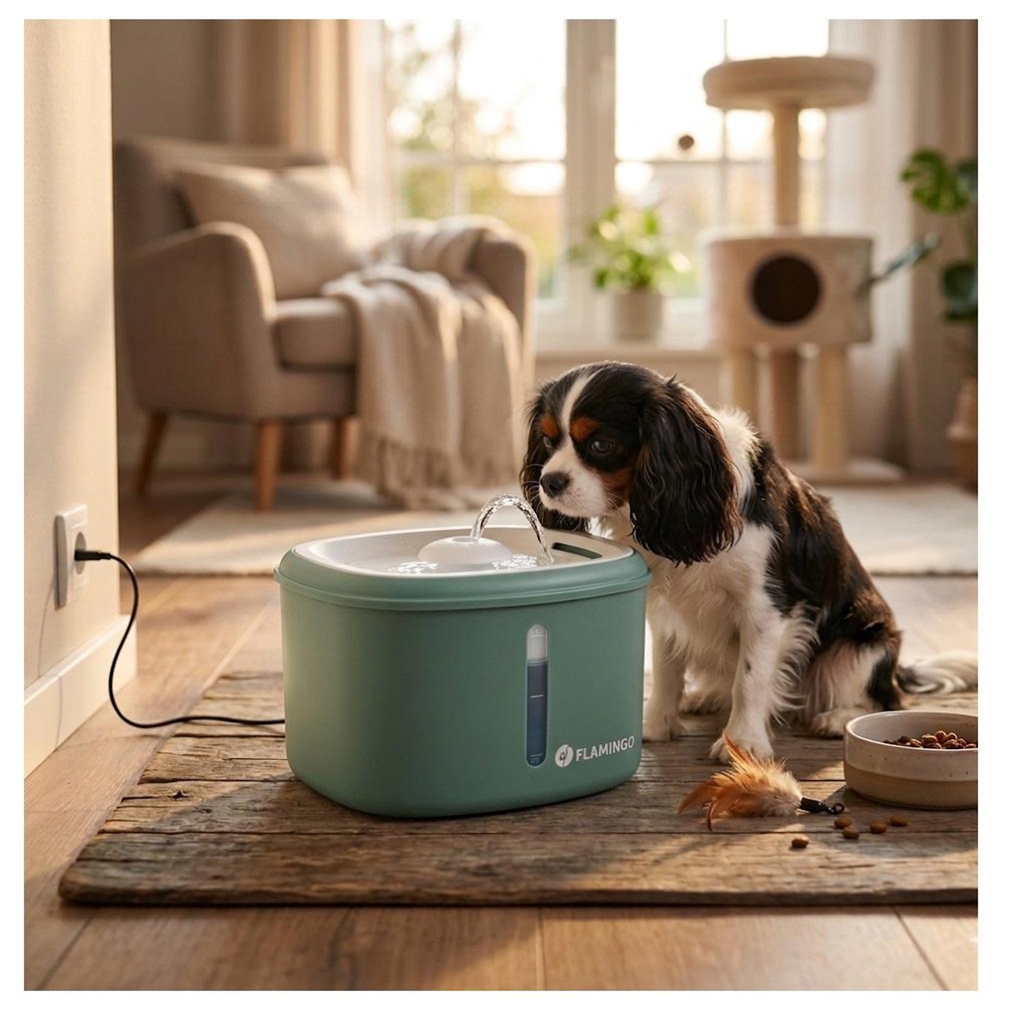 Voir la diapositive 3 : Eden Fontaine a eau finto 2,5l pour chat et petit chien
