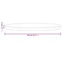 Voir la diapositive 6 : VIDAXL Dessus de table rond Ø80x3 cm bois de pin massif