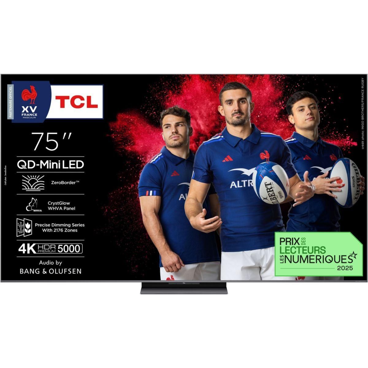 TCL TV Mini Led 75C89K 2025-75 pouces (189cm)