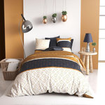 ATELIER DU COTON Parure de couette 100%coton 57fils/cm2 - felora. Coloris disponibles : Multicolore