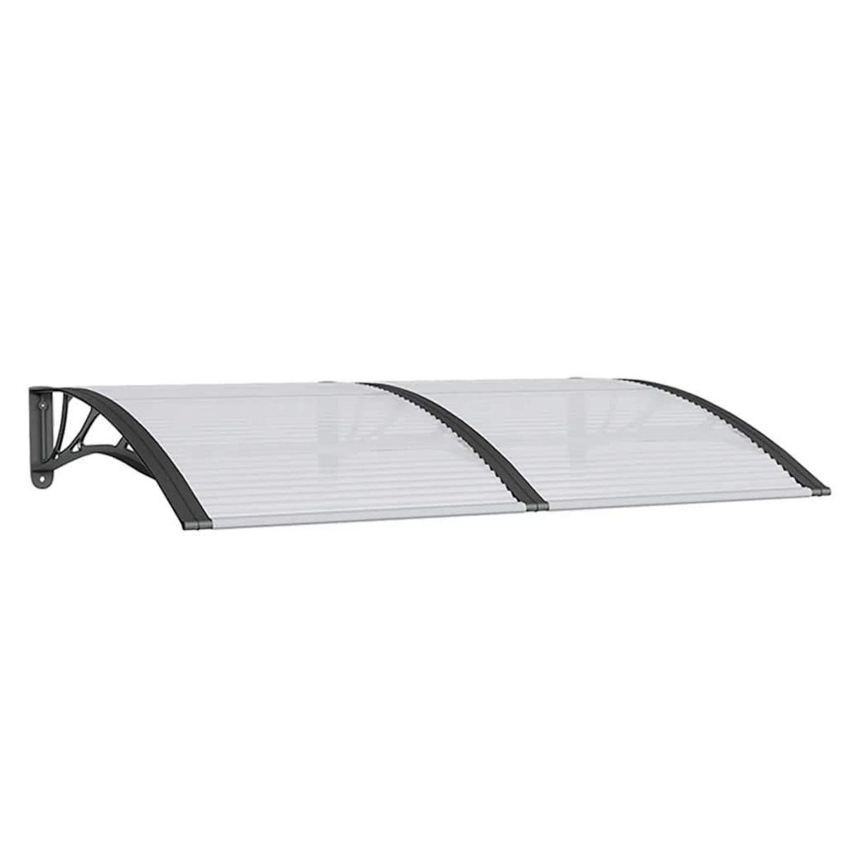 VIDAXL Auvent de porte Noir 150x100 cm Polycarbonate