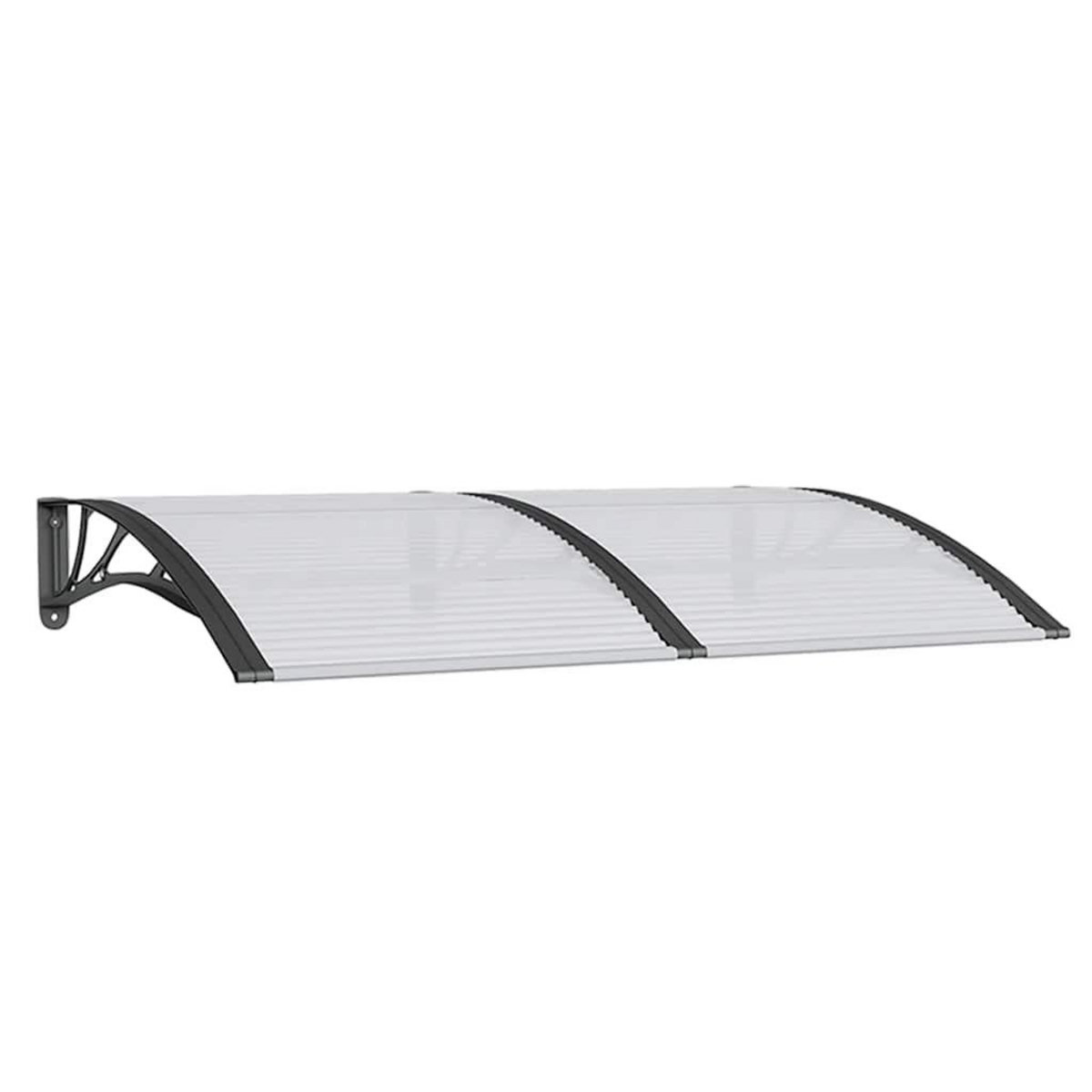 VIDAXL Auvent de porte Noir 150x100 cm Polycarbonate