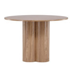 Paris Prix Table à Manger Ronde  Olivia  110cm Marron