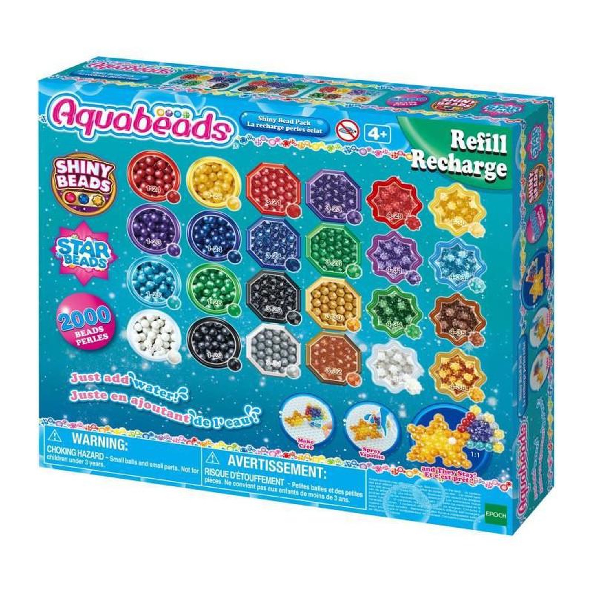 AQUABEADS La recharge perles éclats - Aquabeads - Perles qui collent avec de l'eau