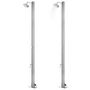 Voir la diapositive 2 : VIDAXL Douche de jardin avec base marron 220 cm Acier inoxydable