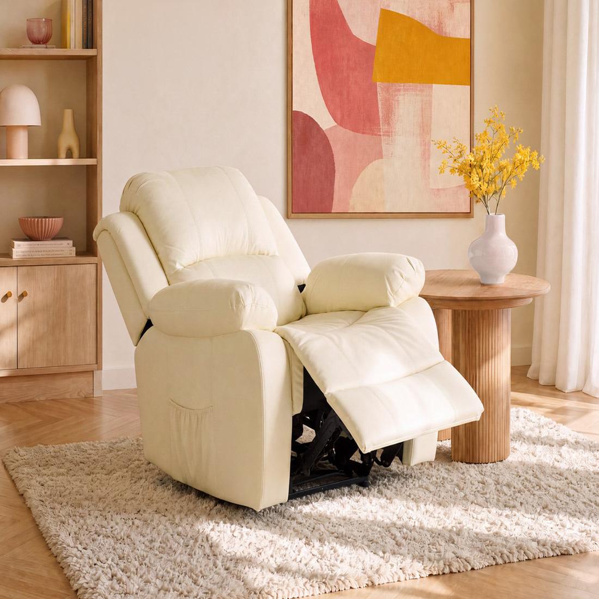 Voir la diapositive 2 : BEST MOBILIER Armand - fauteuil relax électrique en simili
