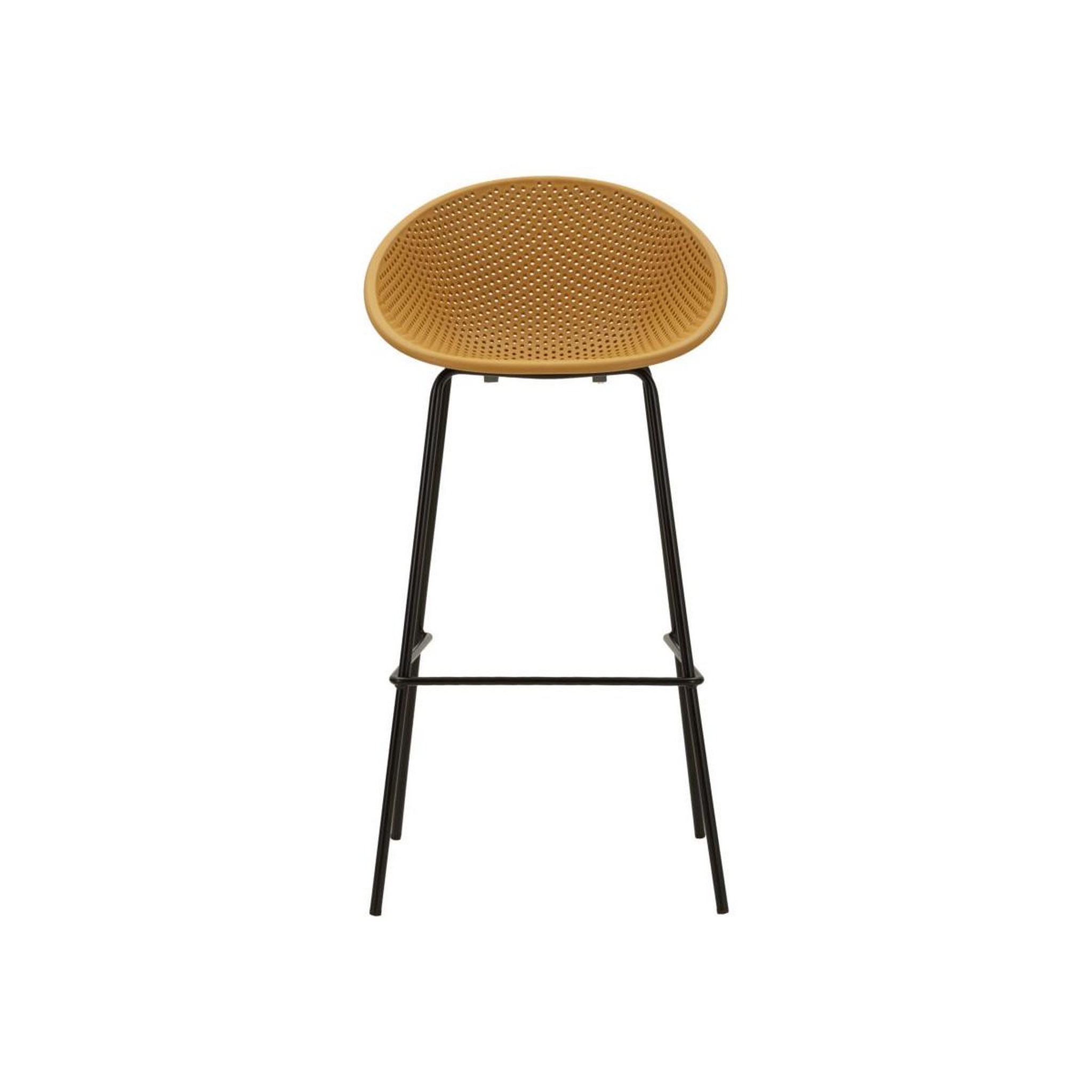 Voir la diapositive 3 : Paris Prix Lot de 2 tabourets de bar  ibiza  98cm moutarde