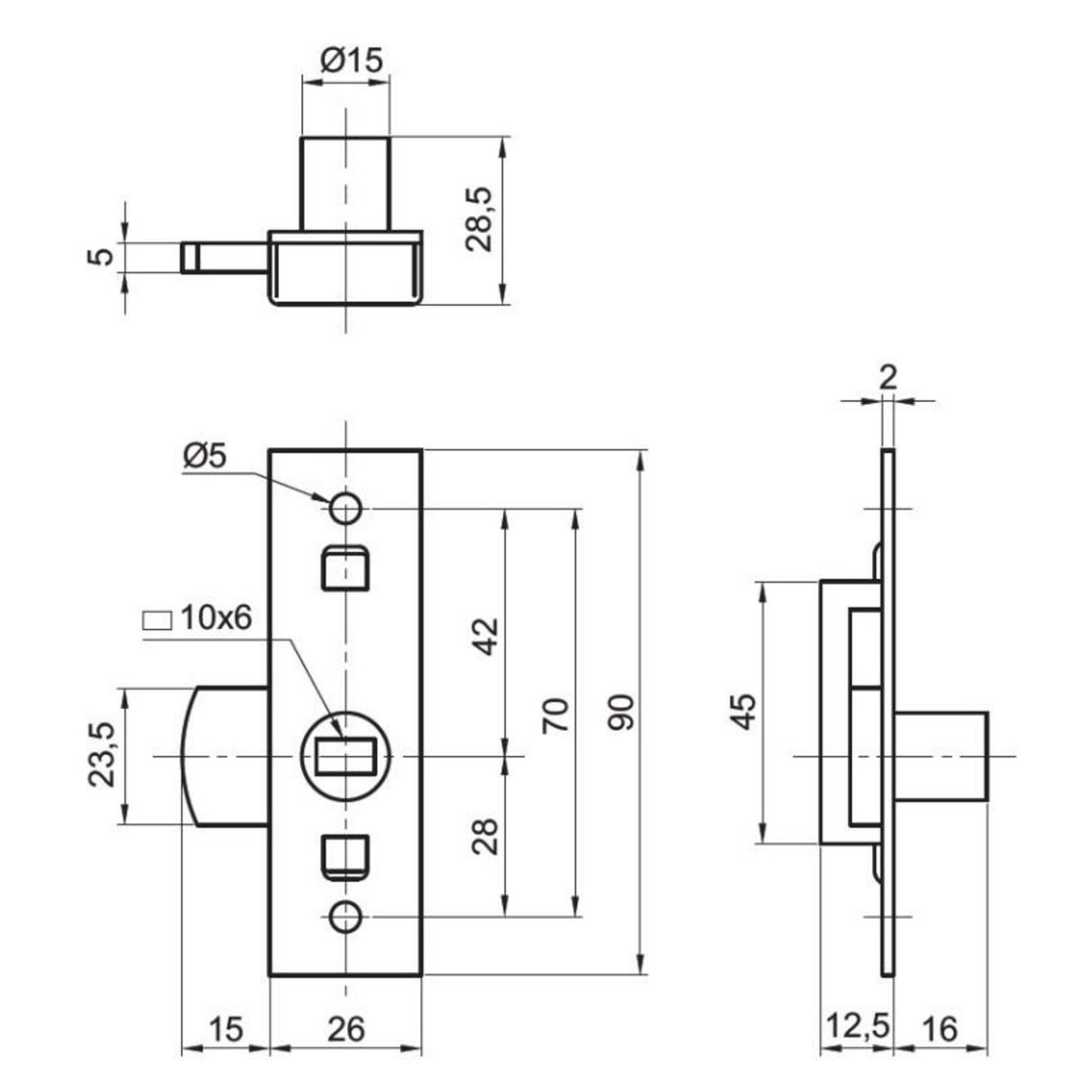 ROBERT COUILLET Batteuse GDF en applique universelle réversible COUILLET 201 U