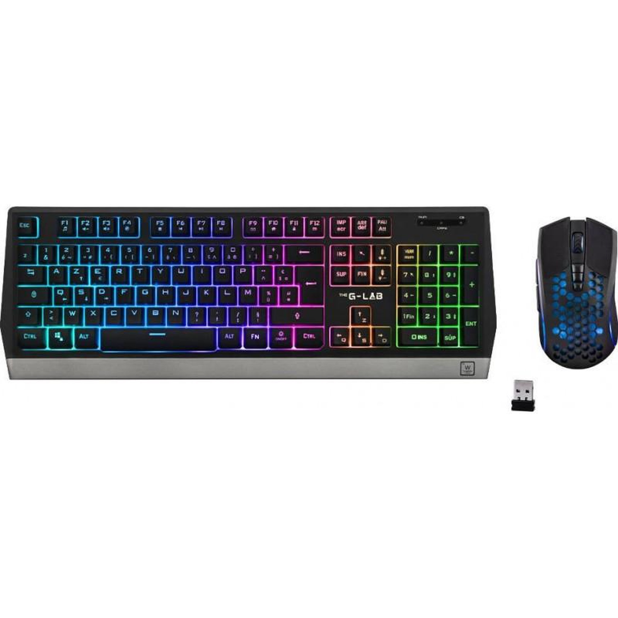 Voir la diapositive 2 : THE G-LAB Clavier Gamer THE G-LAB COMBO-TUNGSTEN/FR