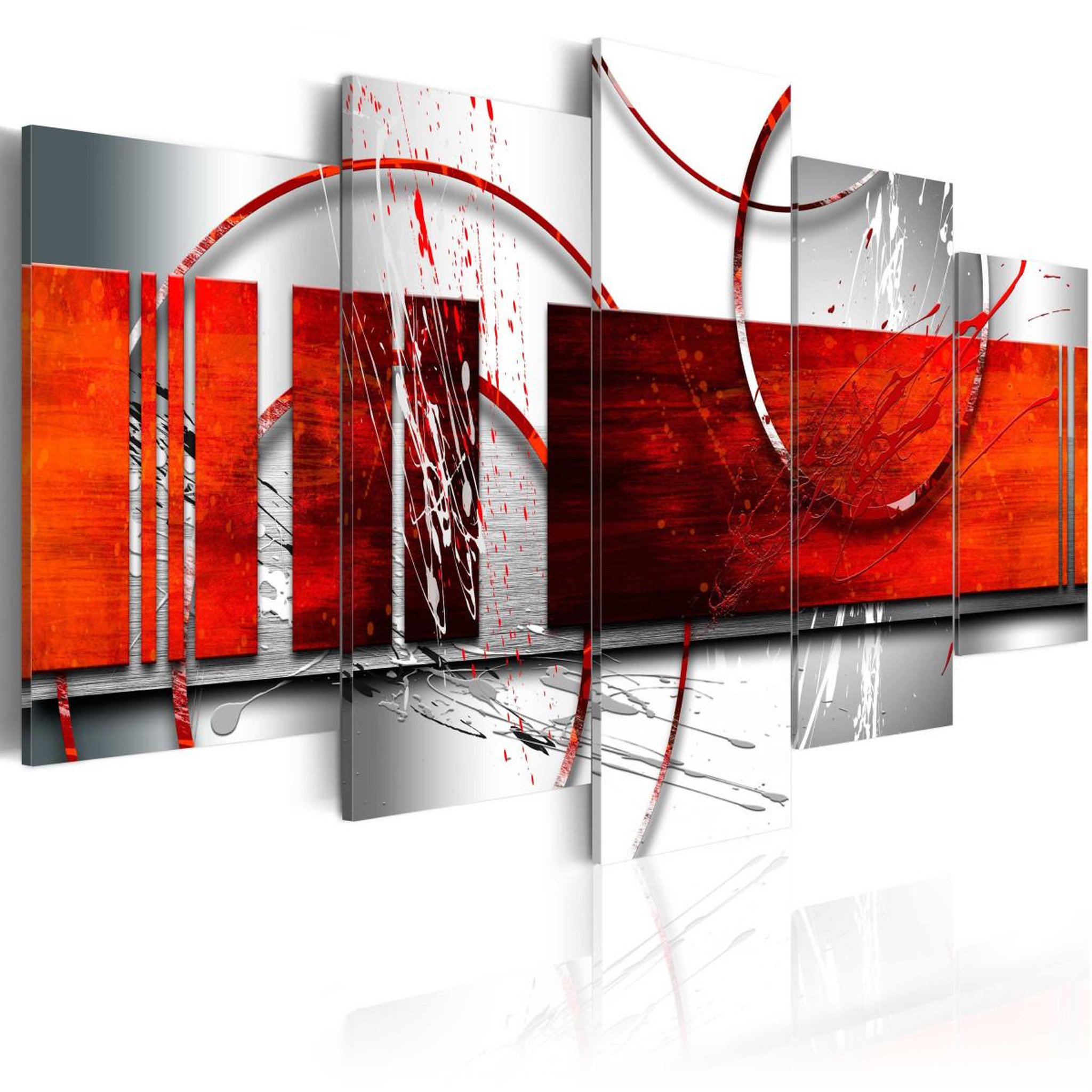 Voir la diapositive 1 : Paris Prix Tableau imprimé  emphasis : red theme