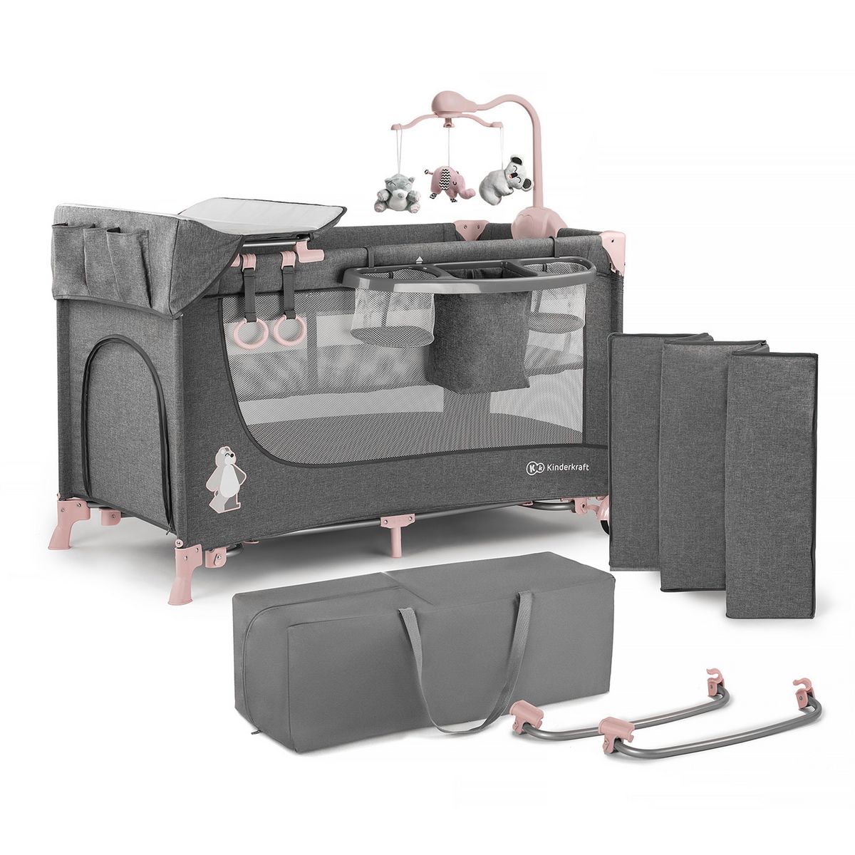 KINDERKRAFT Lit parapluie avec accessoires Joy