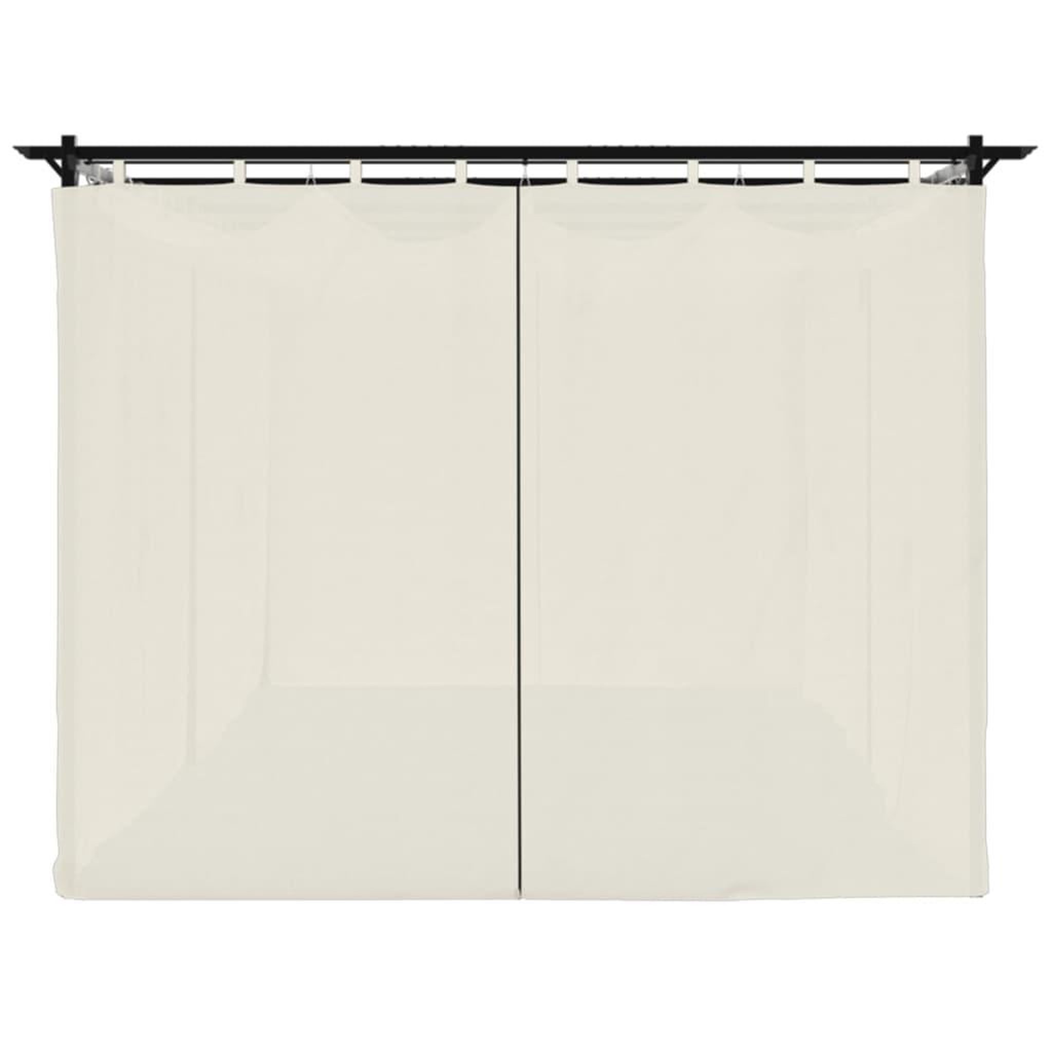 Voir la diapositive 5 : VIDAXL Tonnelle avec rideaux creme 6x3 m acier
