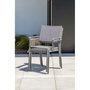 Voir la diapositive 5 : Paris Prix Lot de 2 Fauteuils de Jardin Empilables  Stockholm  84cm Gris Anthracite
