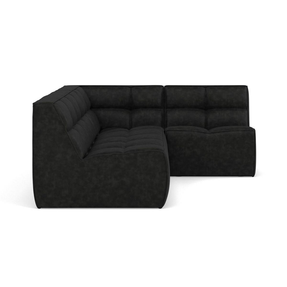 LISA DESIGN Alya - canapé modulable d'angle réversible 4 places en simili